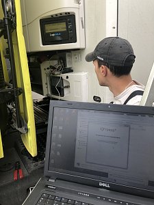 Установка оборудования температурного мониторинга на полуприцеп с Carrier